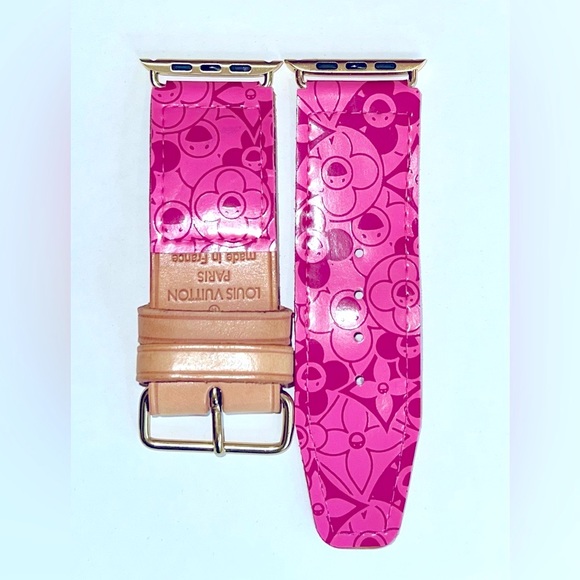 💖 Authentic‼️ Apple Watch band Pink Cosmic Blossom canvas